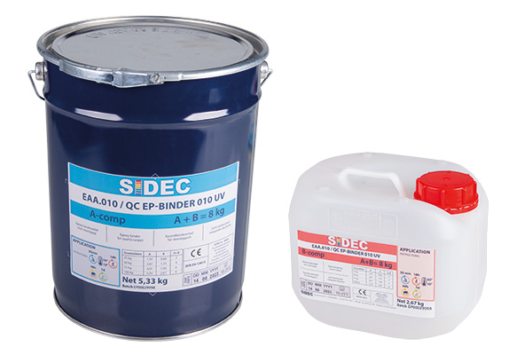 Sidec-BINDER_EAA 010_QC EP-BINDER 010 UV set 8kg-A 5,33kg_B 2,67kg