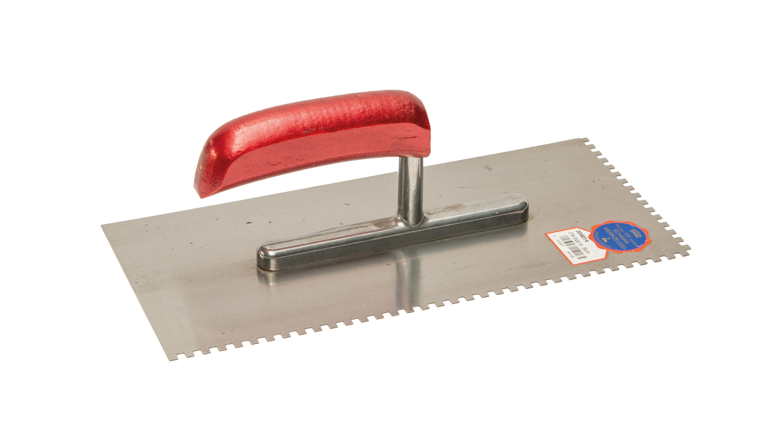 Sidec-Getande spaan staal 280 mm-rood-handvat_4x4mm