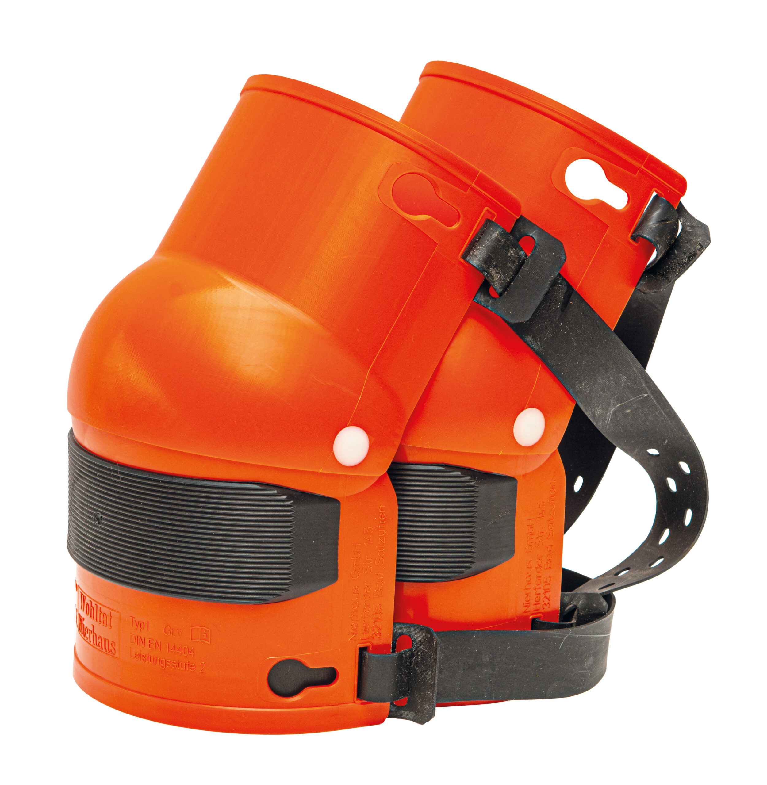 Sidec-Kniebeschermers-Plastic Oranje